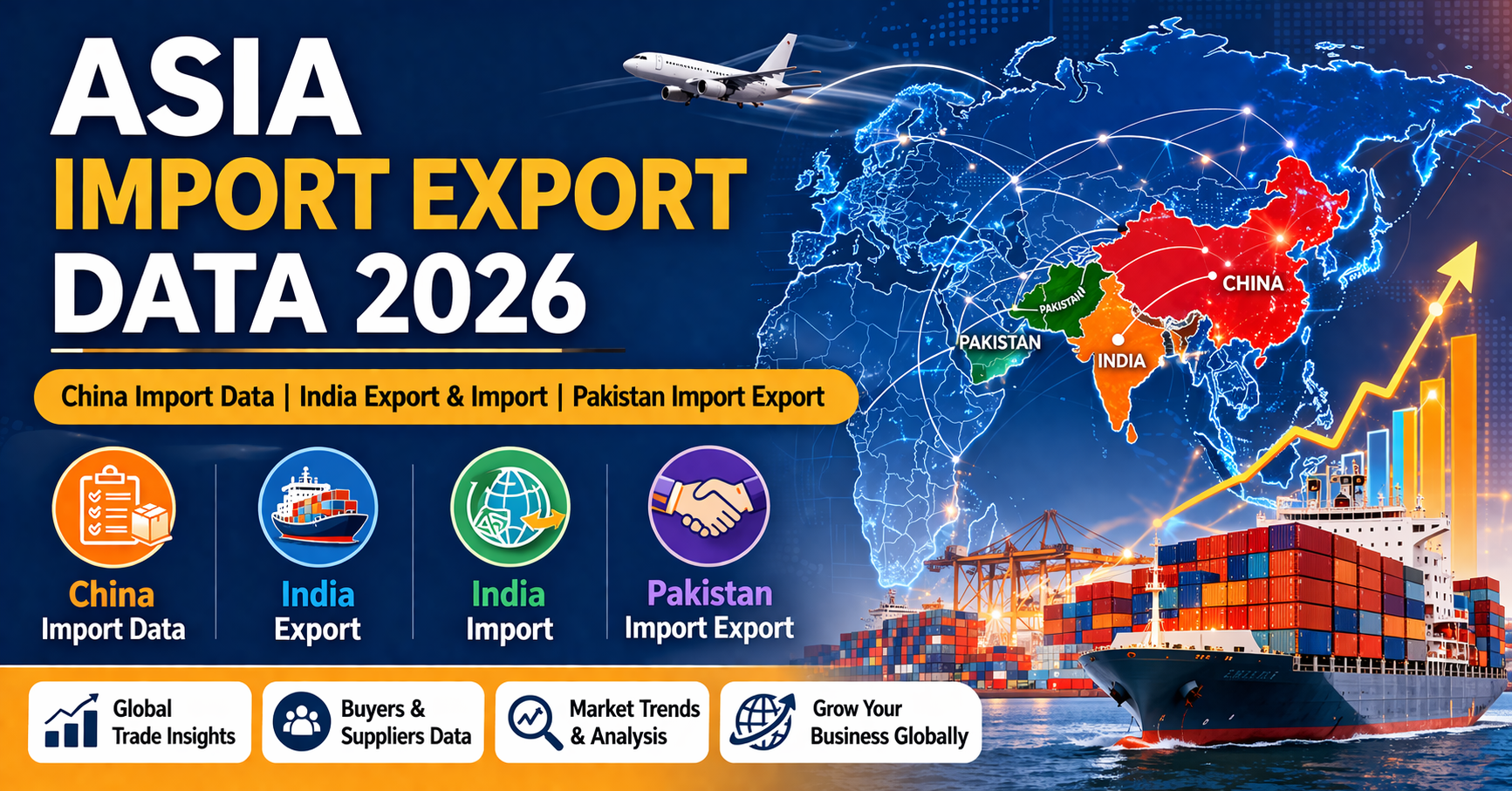 asia import export data
